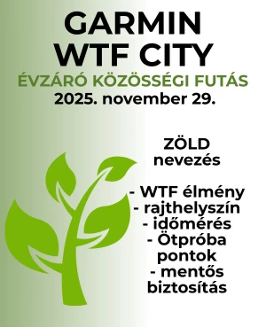 Zöld nevezés Garmin WTF CITY 4 km
